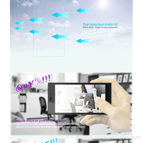Anti-crack 0.33mm right angle tempered glass screen for Xiaomi Mi3